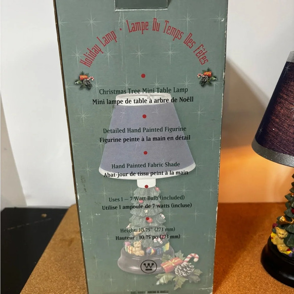 Westinghouse Electric Christmas Tree Mini Table Lamp Hand Painted Tested Works - Picture 9 of 9